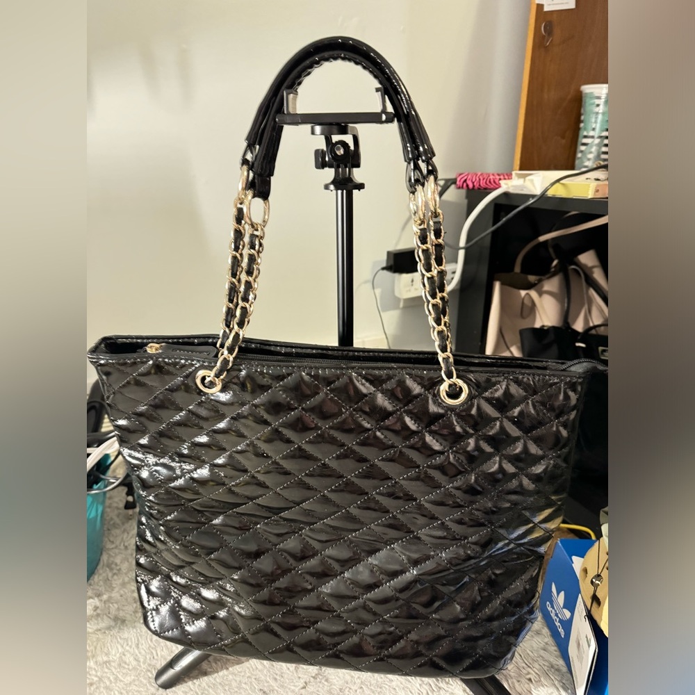 Aldo Tote Bag with Silver Chain